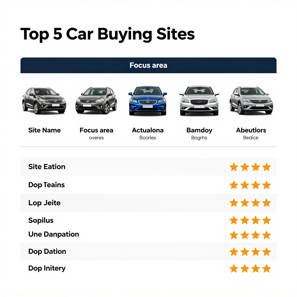 Comparison of Car Buying Sites