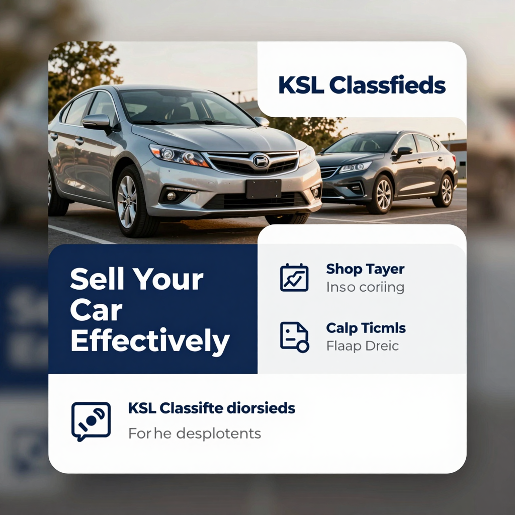 Promotional graphic for KSL Classifieds car listings