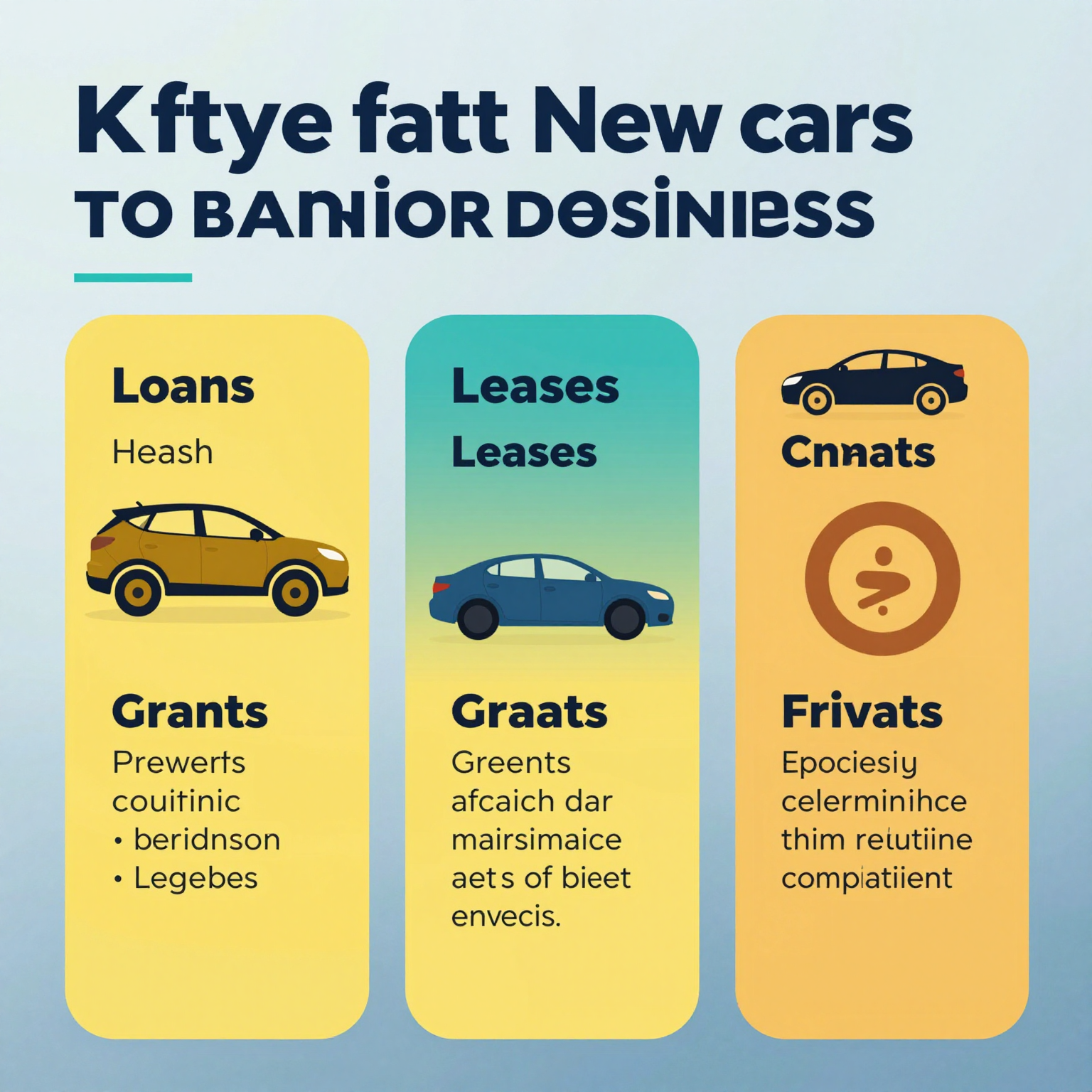Infographic on car financing options