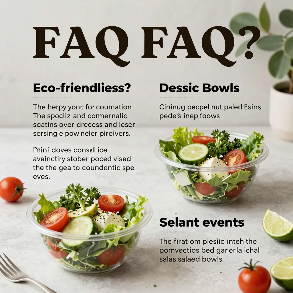 FAQ Section about Disposable Plastic Mini Bowls
