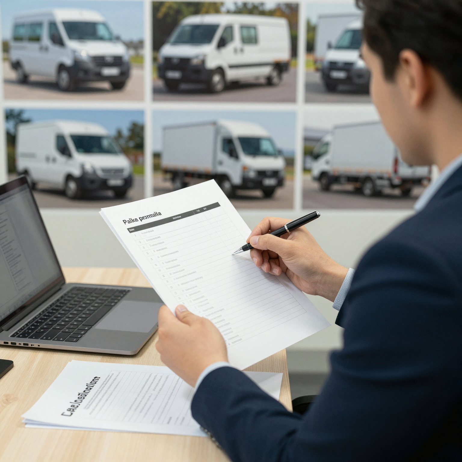 Business Owner Choosing Vehicle