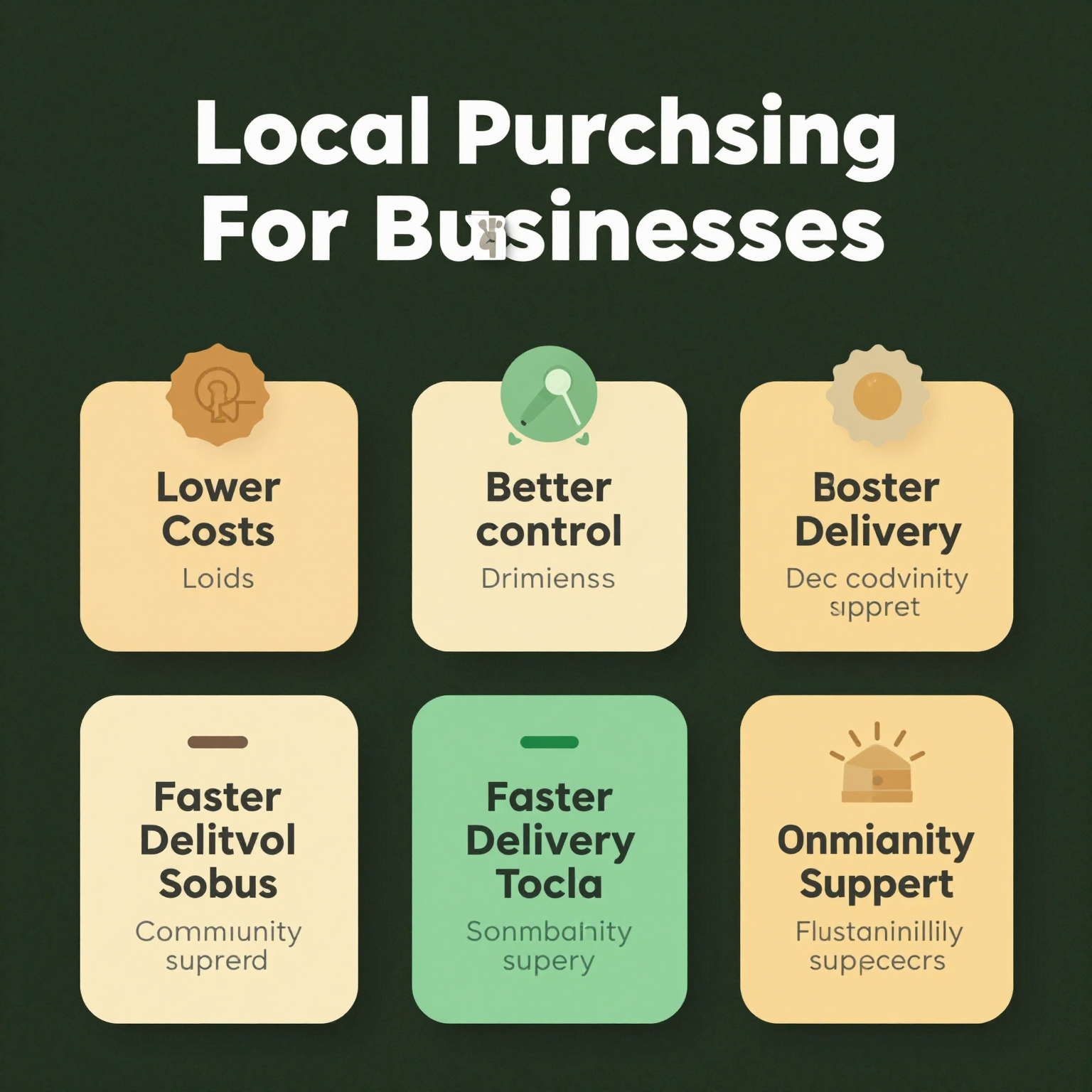 Local Purchasing Benefits