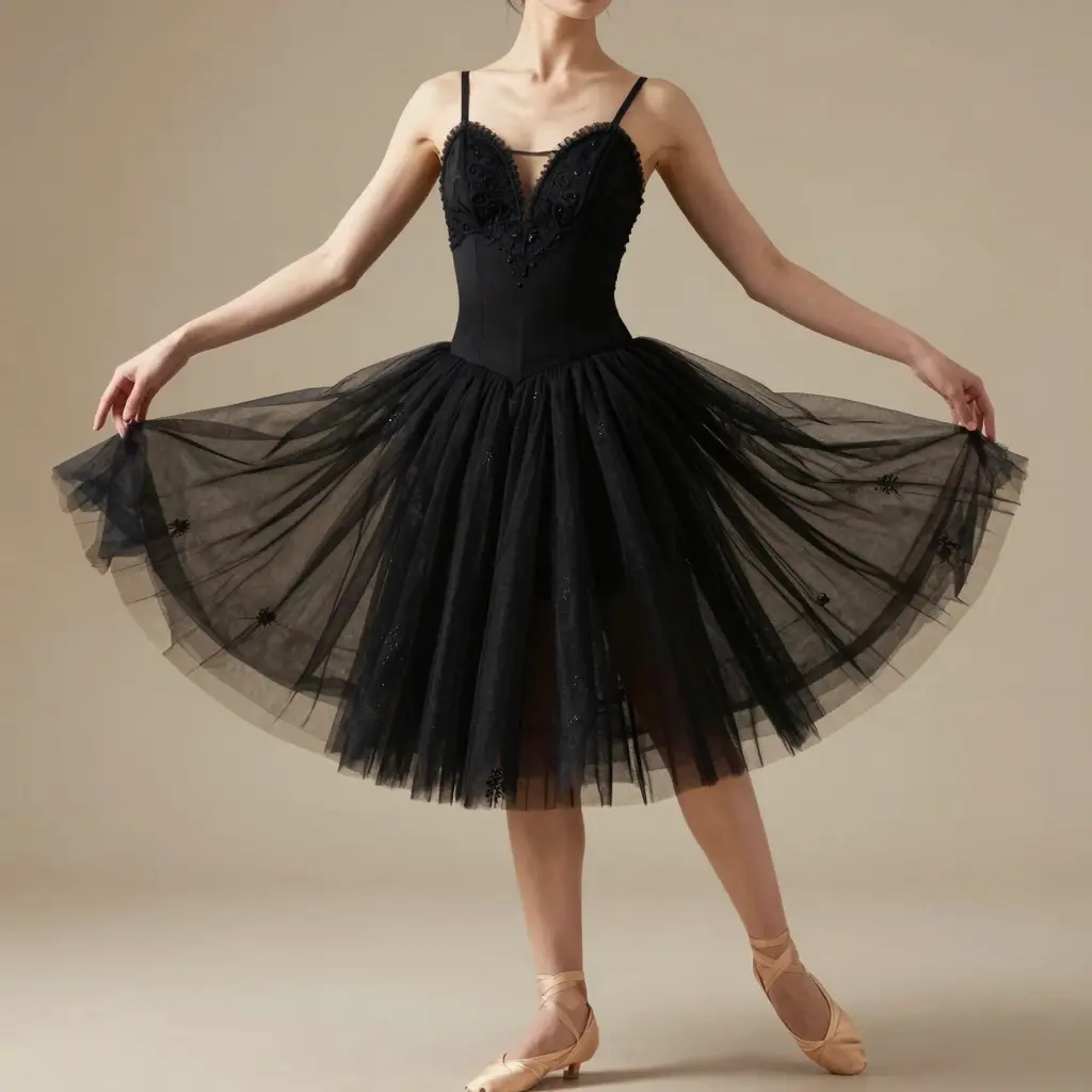 Elegant Black Tutu Dress