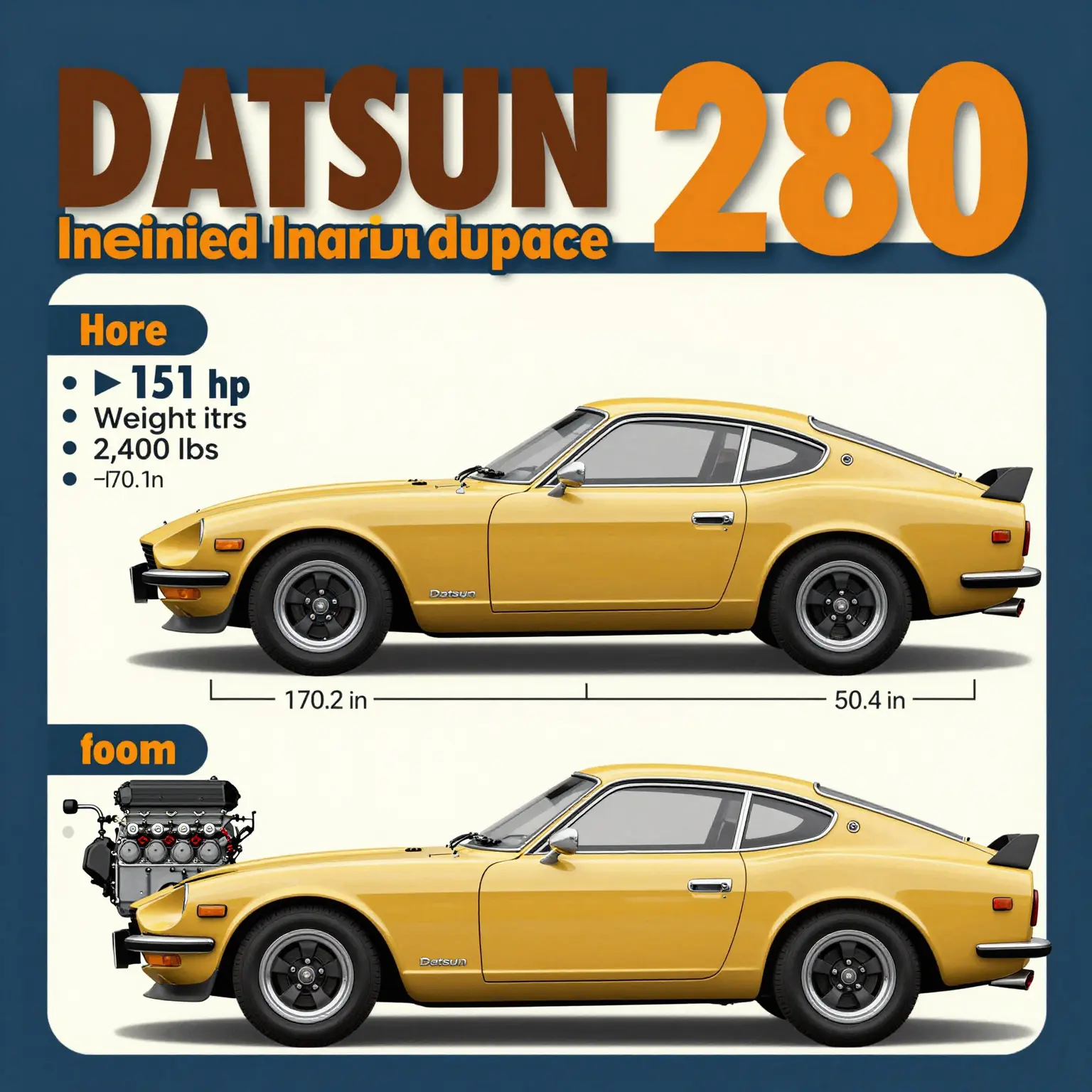Datsun 280Z Infographic