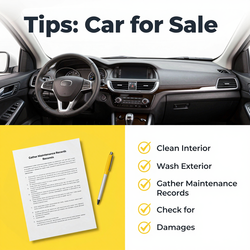 Car Preparation Tips for Sale