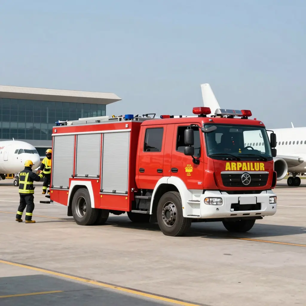 Factory Price Airport Fire Truck in Action