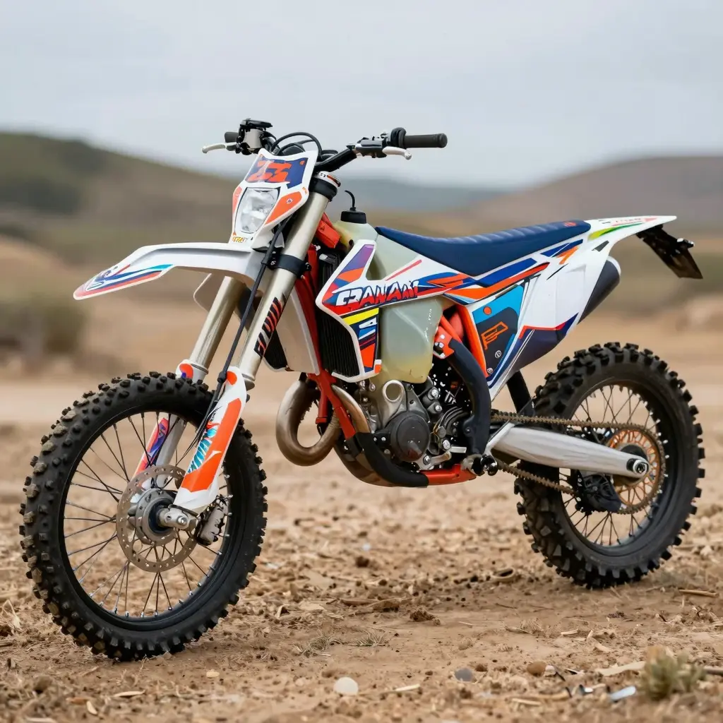 Modern Graphic Dirt Bike