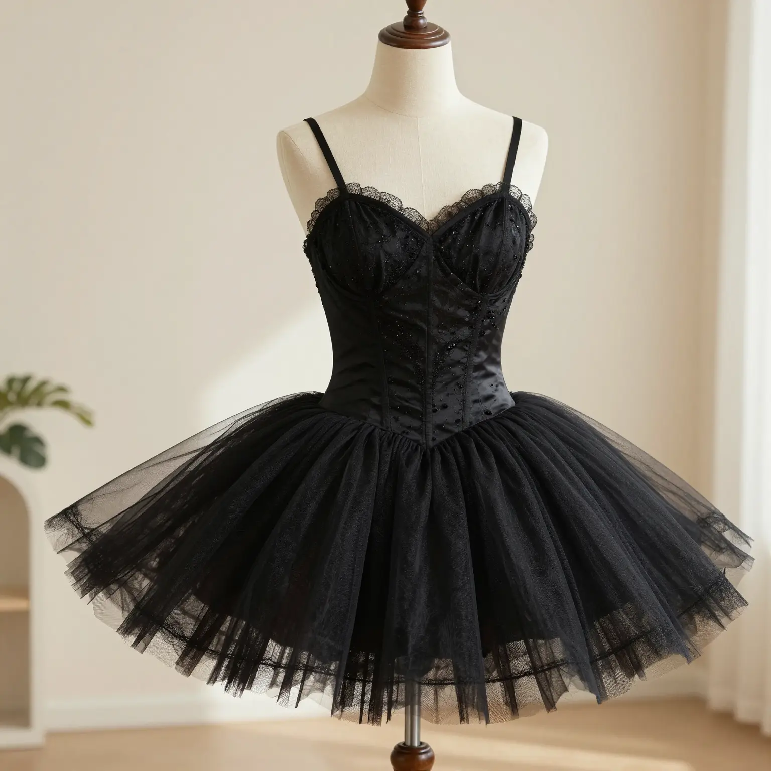 Ladies Black Tutu Dress