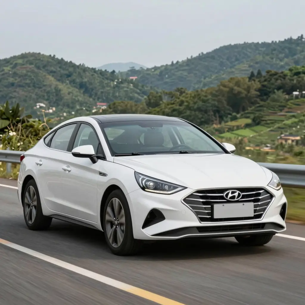 Used Hyundai Sonata on the road