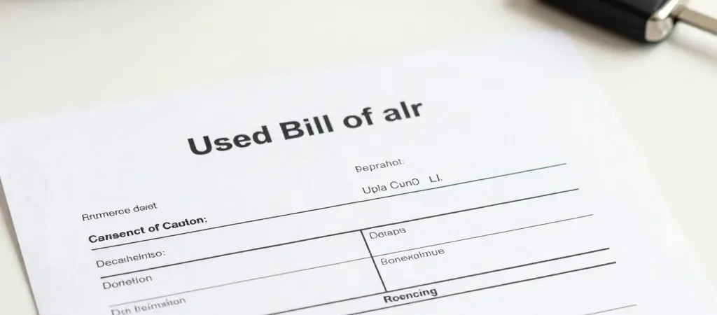 The Essential Guide to Used Car Bills of Sale: Safeguarding Your Transactions